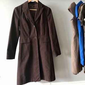 Jacob long brown 100% cotton jacket x-small